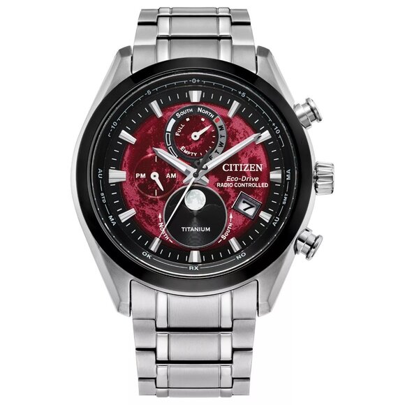 Citizen Men's Moonphase Perpetual Date Eco-Drive Silver Watch 43 MM BY1018-55X - Picture 1 of 6
